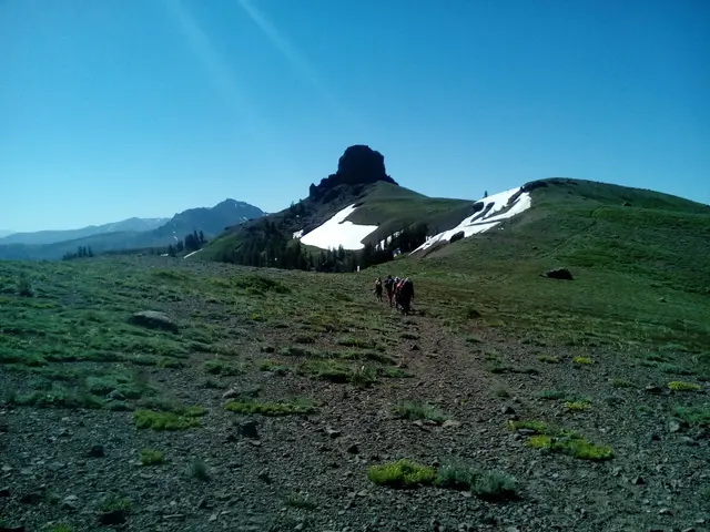 Jeff Davis Peak 9065ft2763m, 大霸尖山 in US, heck of a place to break an arm.