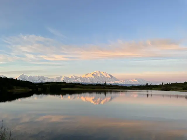 Sunrise in Denali, 迪納利的日出, Reflection Pool,美國迪納利國家公園