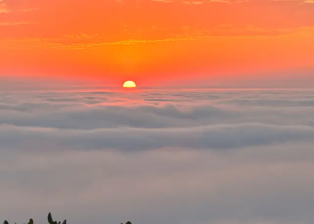 雲海上的落日